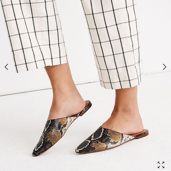 Madewell The Remi Mule in Snake Embossed Leather - Picture 8 of 8